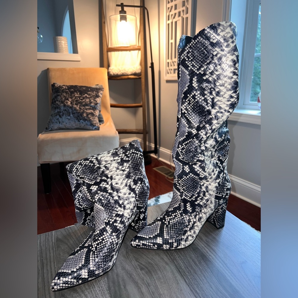 Marc fisher snake skin boot